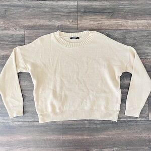 Nasty Gal Beige Knit Sweater